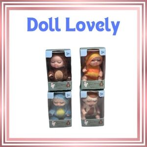 DOLL LOVELY Set of 4 Miniature Dolls